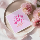 ラブアットファーストSpritzピンクオレンジバチェロレッテ スタンダードカクテルナプキン