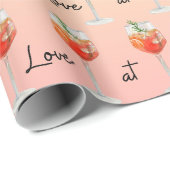 ラブアットファーストSpritz Waterカラーオレンジカクテル ラッピングペーパー (ロールコーナー)