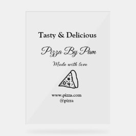 ラブアッドbsiで作られた美味しいピザレストランカフェ アクリルサイン