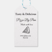 ラブアッドbsiで作られた美味しいピザレストランカフェ ギフトタグ (裏面)