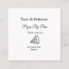 ラブアッドbsiで作られた美味しいピザレストランカフェ スクエア名刺