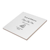 ラブアッドbsiで作られた美味しいピザレストランカフェ タイル (側面)