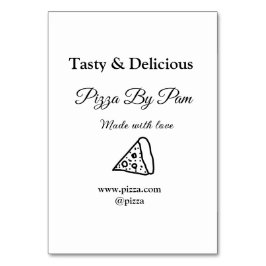 ラブアッドbsiで作られた美味しいピザレストランカフェ テーブルナンバー