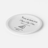 ラブアッドbsiで作られた美味しいピザレストランカフェ ペーパープレート (アングル)