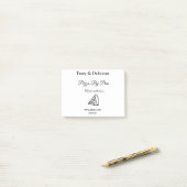 ラブアッドbsiで作られた美味しいピザレストランカフェ ポストイット (デスク上)