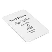 ラブアッドbsiで作られた美味しいピザレストランカフェ マグネット (右側)