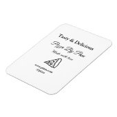 ラブアッドbsiで作られた美味しいピザレストランカフェ マグネット (左側)