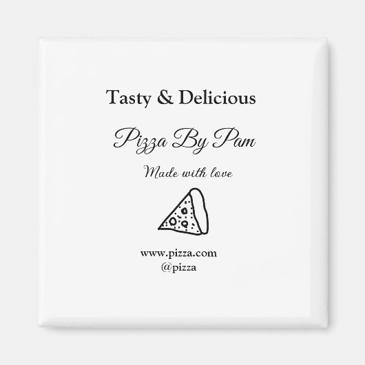 ラブアッドbsiで作られた美味しいピザレストランカフェ マグネット (正面)