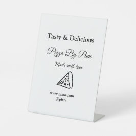 ラブアッドbsiで作られた美味しいピザレストランカフェ 台座サイン