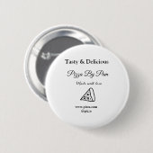 ラブアッドbsiで作られた美味しいピザレストランカフェ 缶バッジ (正面&裏面)