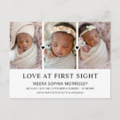 ラブアッモダントサイトフォトコラージュ誕生 案内ポストカード (正面)