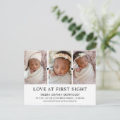 ラブアッモダントサイトフォトコラージュ誕生 案内ポストカード (スタンド正面)