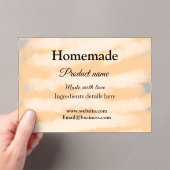 ラブアド文字サイトで自家製ベーカリー アクリル招待状 (インサイチュ (ポータブル))