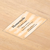 ラブアド文字サイトで自家製ベーカリー アクリル招待状 (レイダウン)