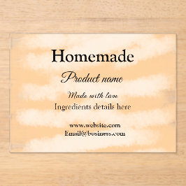 ラブアド文字サイトで自家製ベーカリー アクリル招待状