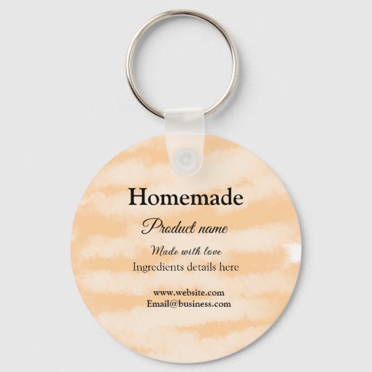 ラブアド文字サイトで自家製ベーカリー キーホルダー (正面)