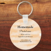 ラブアド文字サイトで自家製ベーカリー キーホルダー (正面)