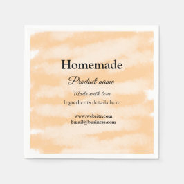 ラブアド文字サイトで自家製ベーカリー スタンダードカクテルナプキン