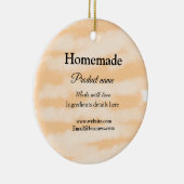 ラブアド文字サイトで自家製ベーカリー セラミックオーナメント (右)