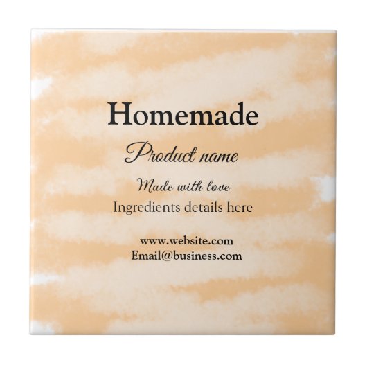 ラブアド文字サイトで自家製ベーカリー タイル (正面)