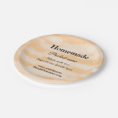 ラブアド文字サイトで自家製ベーカリー ペーパープレート (アングル)