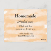 ラブアド文字サイトで自家製ベーカリー ポストカード (裏面)