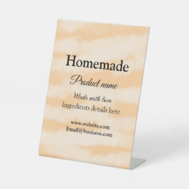 ラブアド文字サイトで自家製ベーカリー 台座サイン