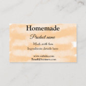 ラブアド文字サイトで自家製ベーカリー 名刺 (裏面)