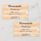ラブアド文字サイトで自家製ベーカリー 名刺 (正面/裏面)