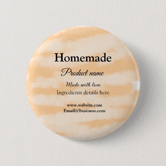 ラブアド文字サイトで自家製ベーカリー 缶バッジ (正面)