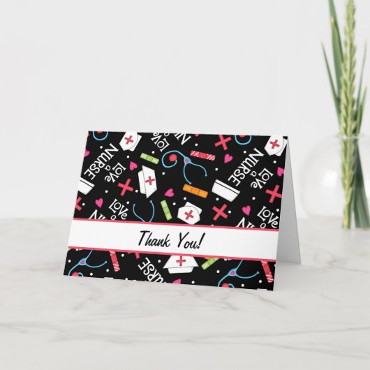 ラブアナースサンキューメディカルアートブラック サンキューカード (正面)
