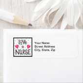 ラブアナースワード差出人住所白黒 ラベル (インサイチュ)