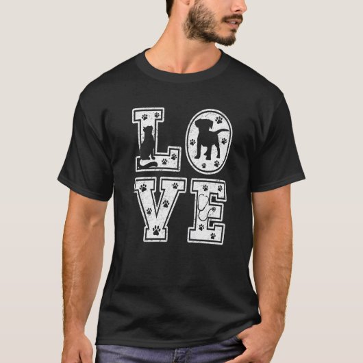 ラブアニマルベットテックレトロ獣医テクニシア Tシャツ (正面)
