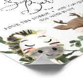 ラブアニマルベビーシャワーミモザバーサイン ポスター (角)