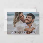 ラブアパーソナライズされたリザクションフラットサンキューカード サンキューカード (裏面)