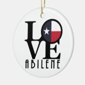 ラブアビリーンテキサス州 セラミックオーナメント (左)