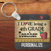 ラブアビーザ4年生先生 キーホルダー (正面)