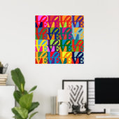 ラブアポップ・アートのート ポスター (ホームオフィス)