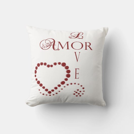 ラブアモールハートバレンタイン クッション (正面)