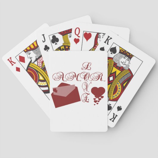 ラブアモールバレンタインデザイン トランプ (裏面)