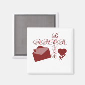 ラブアモールバレンタインデザイン マグネット (正面/裏面)