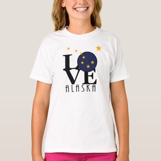 ラブアラスカ(フロントプリント) Tシャツ (正面)