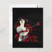 ラブアローハート ポストカード (正面/裏面)