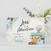 ラブアンアドベンチャーブルーフローラブライダルシャワー 招待状 (スタンド正面)