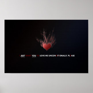 ラブアンコンディショナルプリント ポスター
