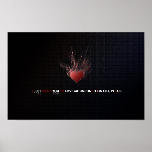 ラブアンコンディショナルプリント ポスター (正面)