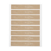 ラブアンドク感謝してい素朴ラフト銀紙吹雪 ラップアラウンド宛名ラベル (シート)