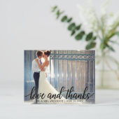 ラブアンドサンクス ウェディング ミスター＆ミセス フォト ポストカード (スタンド正面)