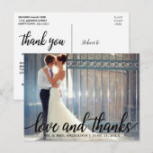 ラブアンドサンクス ウェディング ミスター＆ミセス フォト ポストカード (正面/裏面)