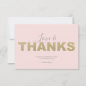 ラブアンドサンクス バレンタインデー 感謝カード (正面)